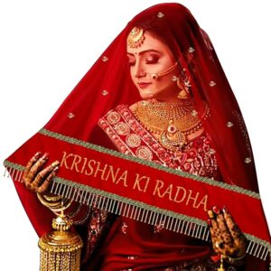 Customized Name Bridal Net Dupatta