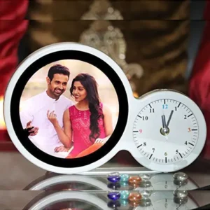Magic mirror with clock