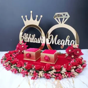Engagement ring plate
