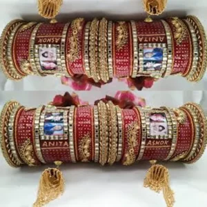 Customized bangle with name and photo