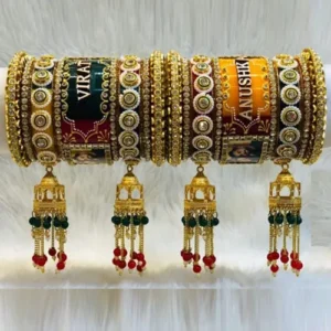 Customized bangle with photo and name