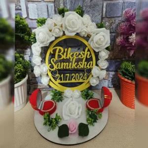 Engagement ring plate