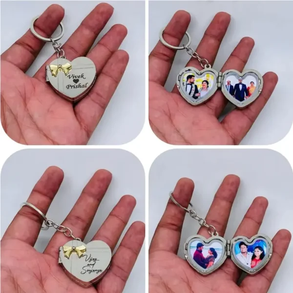 Customized key ring with photo name