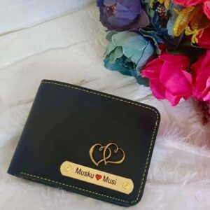Personalized Black Mens Wallet