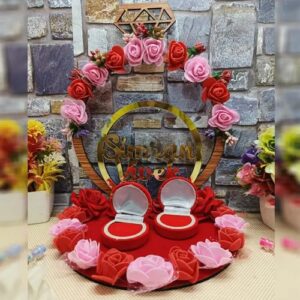 Engagement ring plate