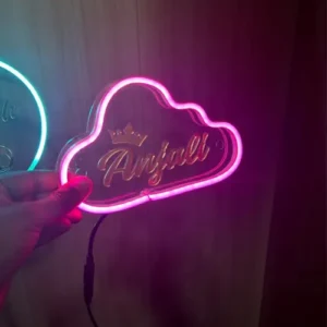 Neon light with name