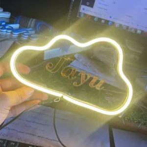 Neon light with name