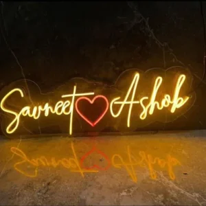 Neon light with name