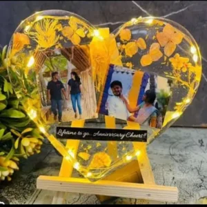 Led resin photo frame