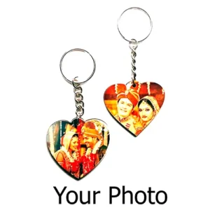 Dabble side key ring with photo