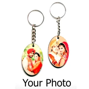 Dabble side key ring with photo