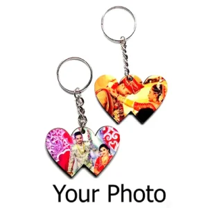 Dabble side key ring with photo